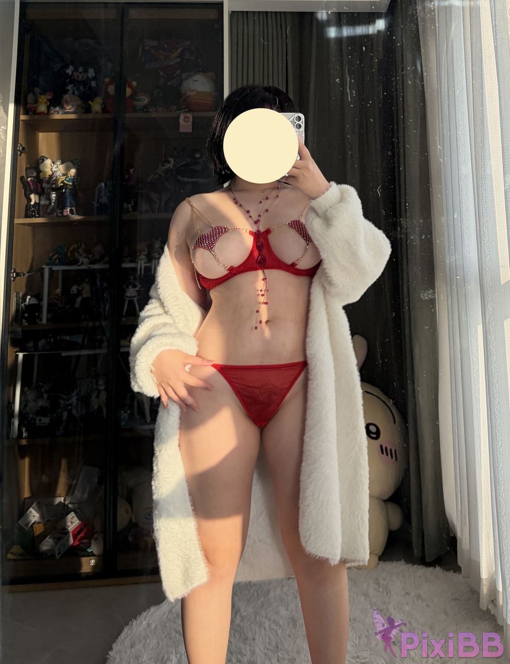 Cosplayer Ah Ban is very happy today Red PixiBB.COM 063