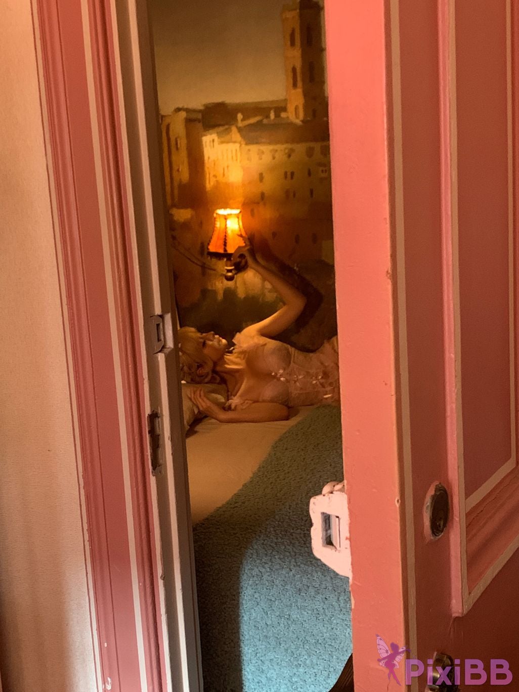 Cosplay chunmomo Blonde bow PixiBB.COM 093