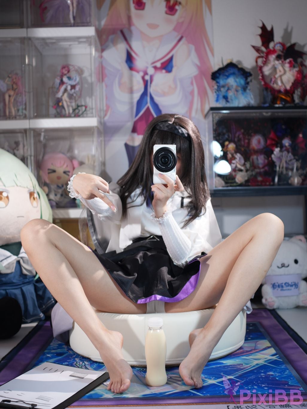 Cosplayer white oak Shirly Arknights Precious Dr. Suit PixiBB.COM 007.JPG