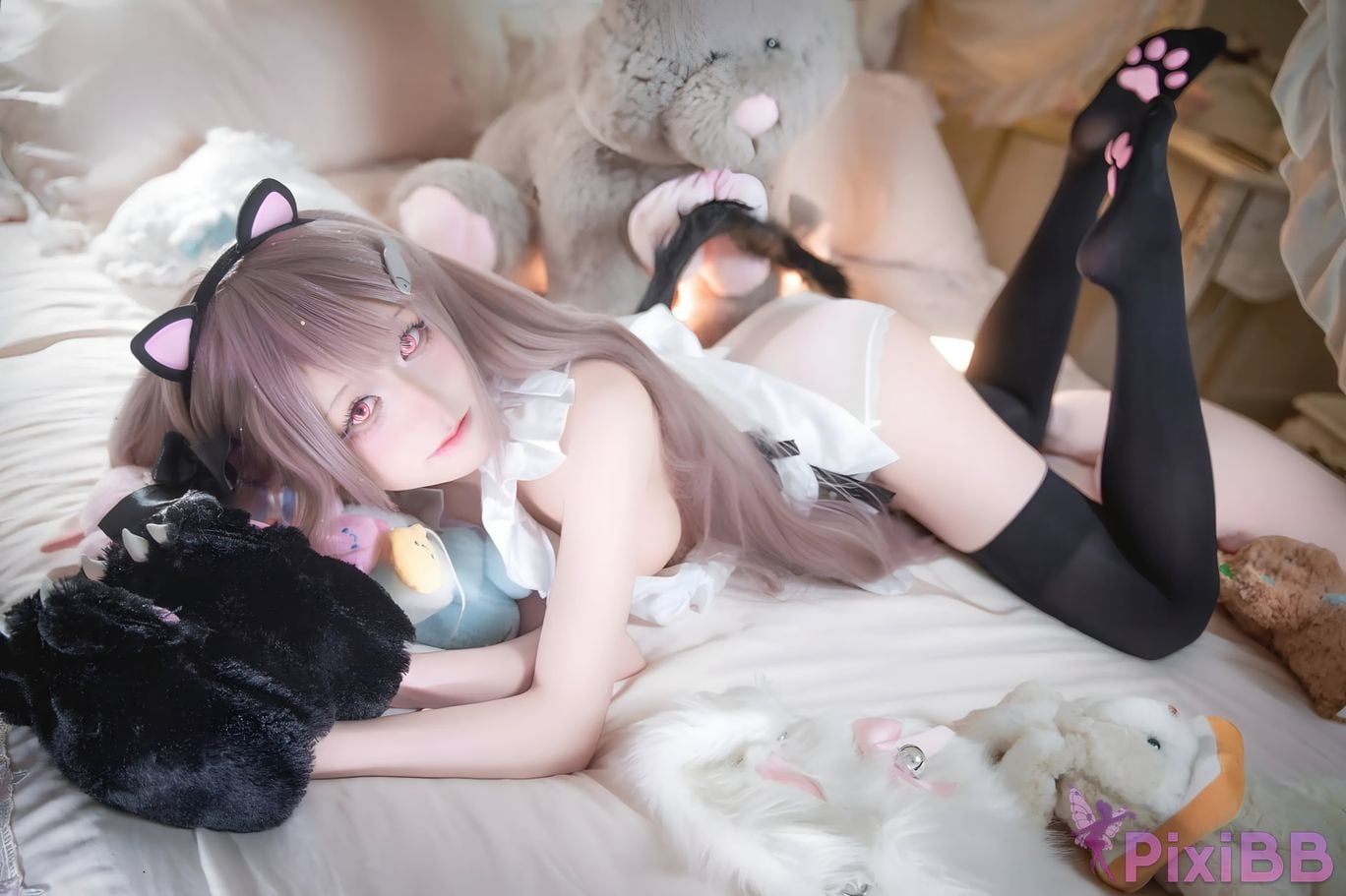 Cosplayer Shuangmu Fusu azur lane mercury commemoration PixiBB.COM 006