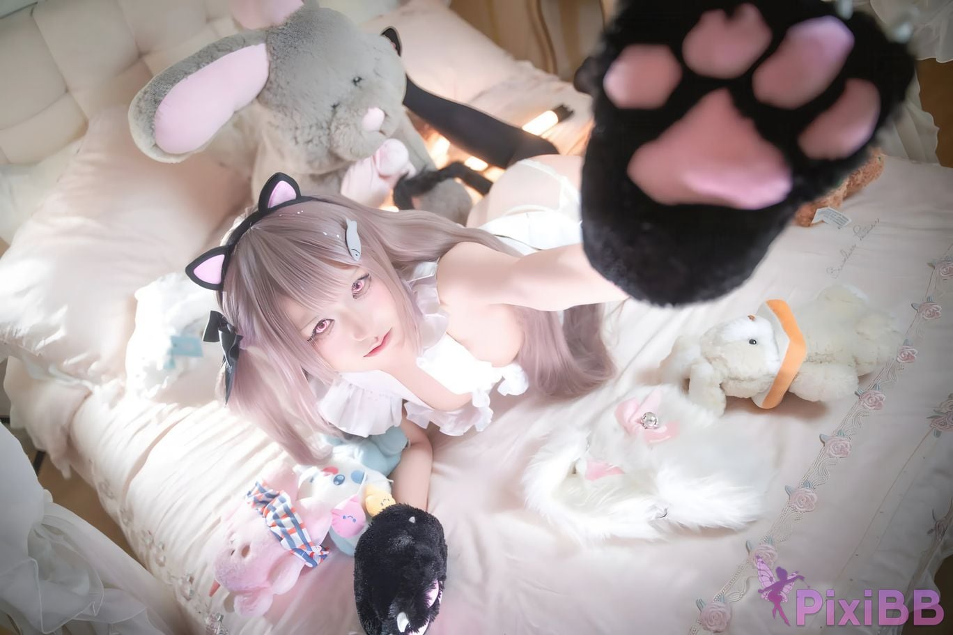 Cosplayer Shuangmu Fusu azur lane mercury commemoration PixiBB.COM 007