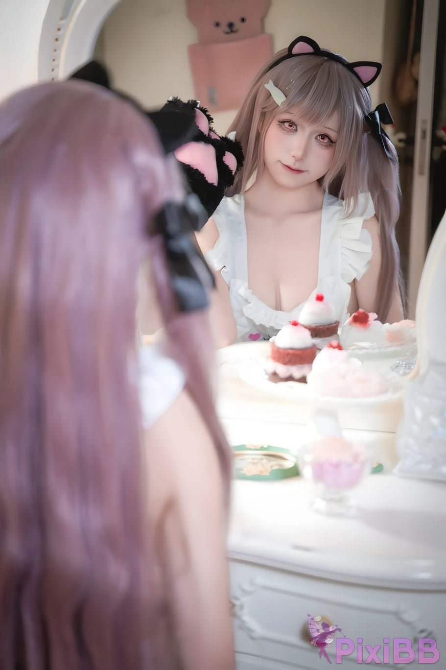 Cosplayer Shuangmu Fusu azur lane mercury commemoration PixiBB.COM 012