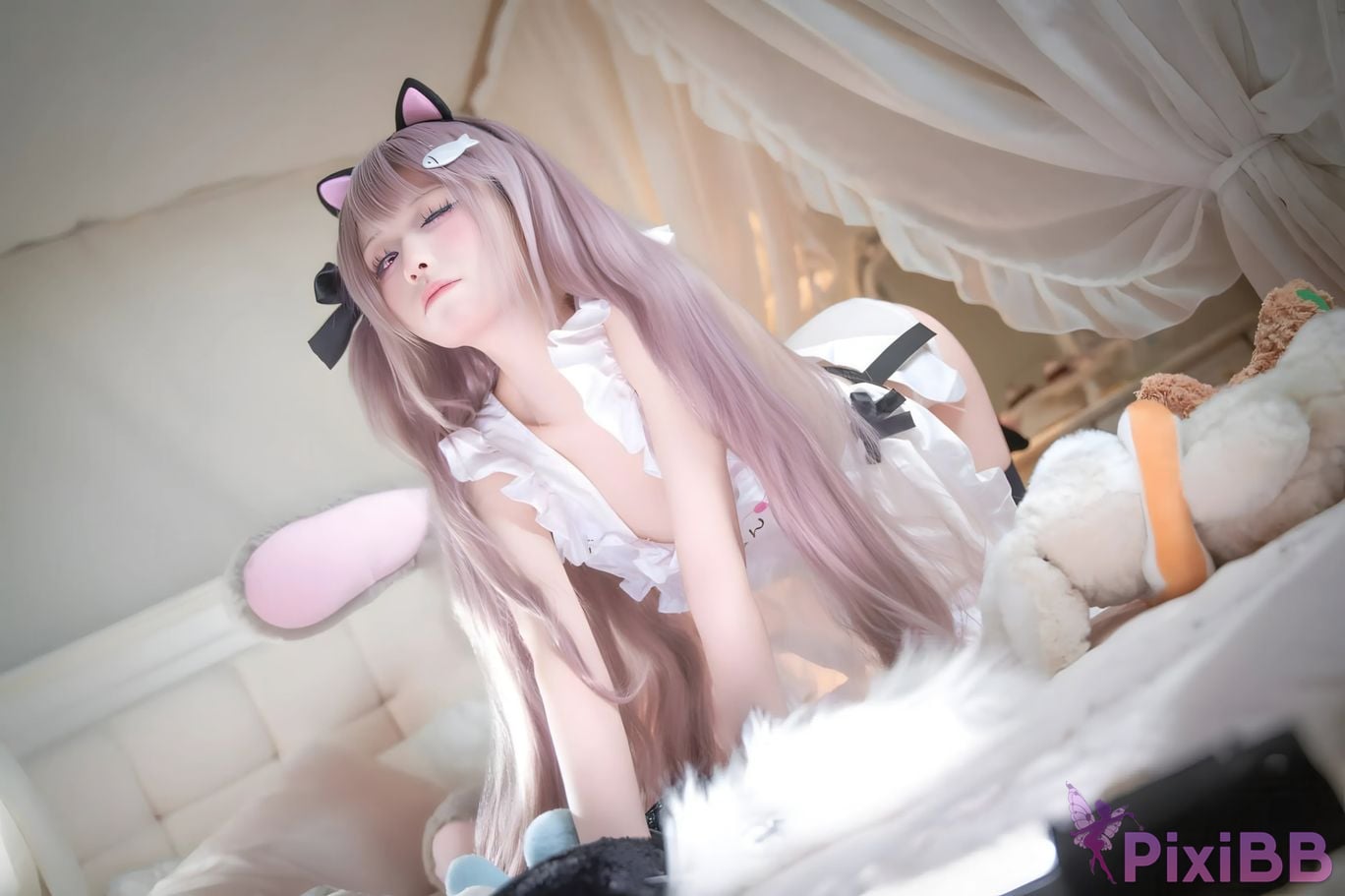 Cosplayer Shuangmu Fusu azur lane mercury commemoration PixiBB.COM 017