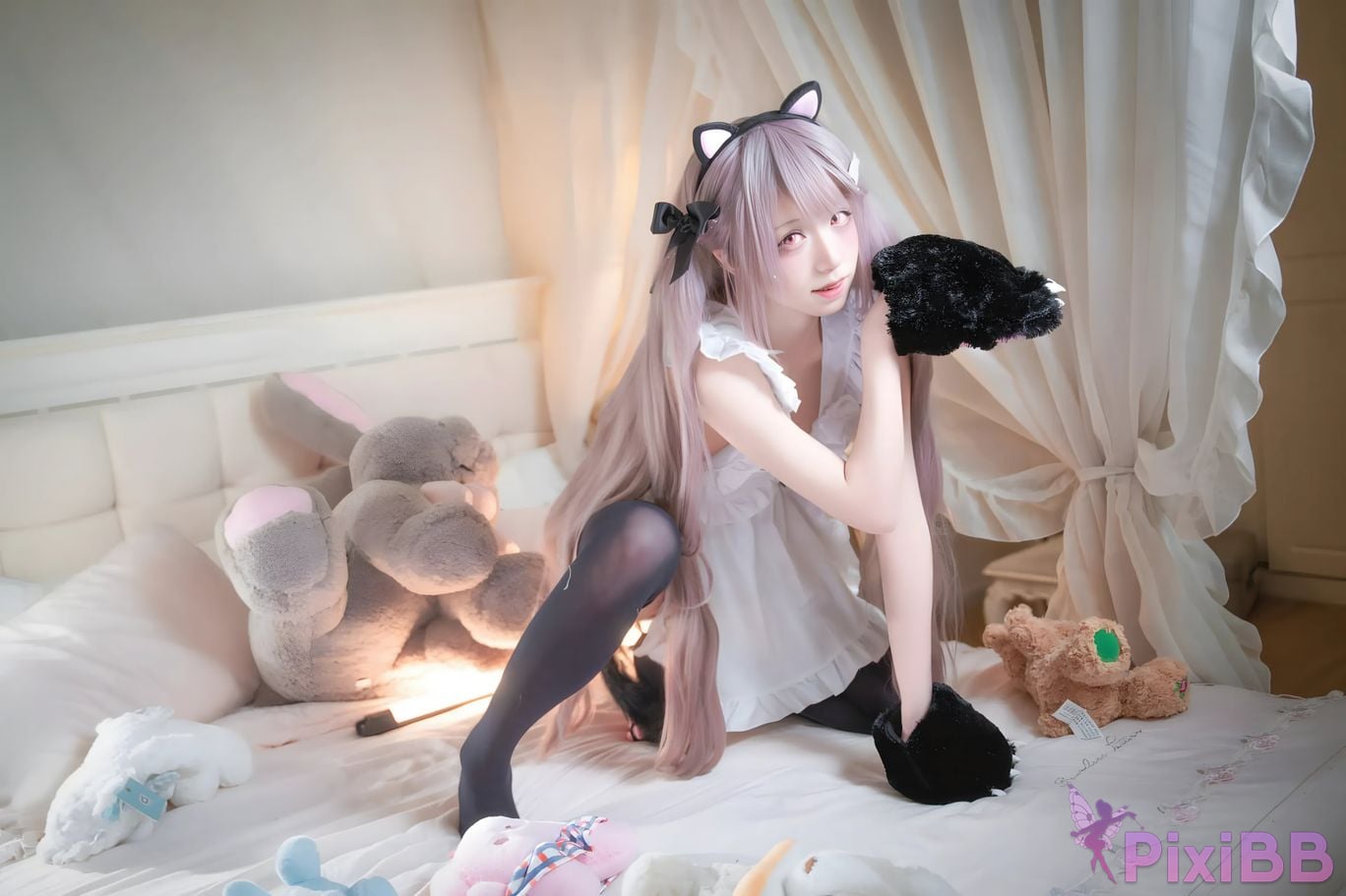 Cosplayer Shuangmu Fusu azur lane mercury commemoration PixiBB.COM 018