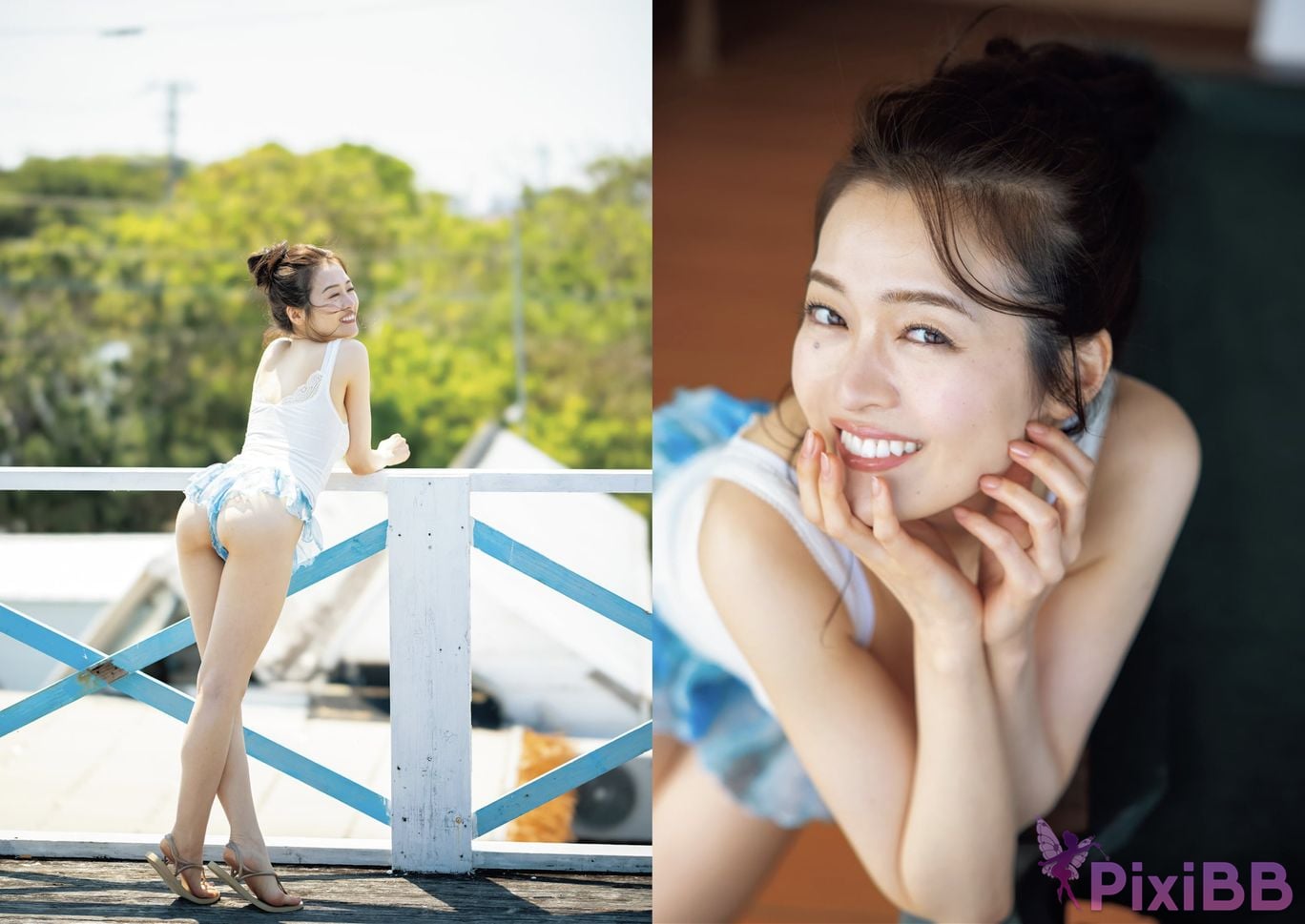 Japanese Idol Kanna Fuji plane Asa Gei SEXY Actress photo collection swan fly PixiBB.COM 009