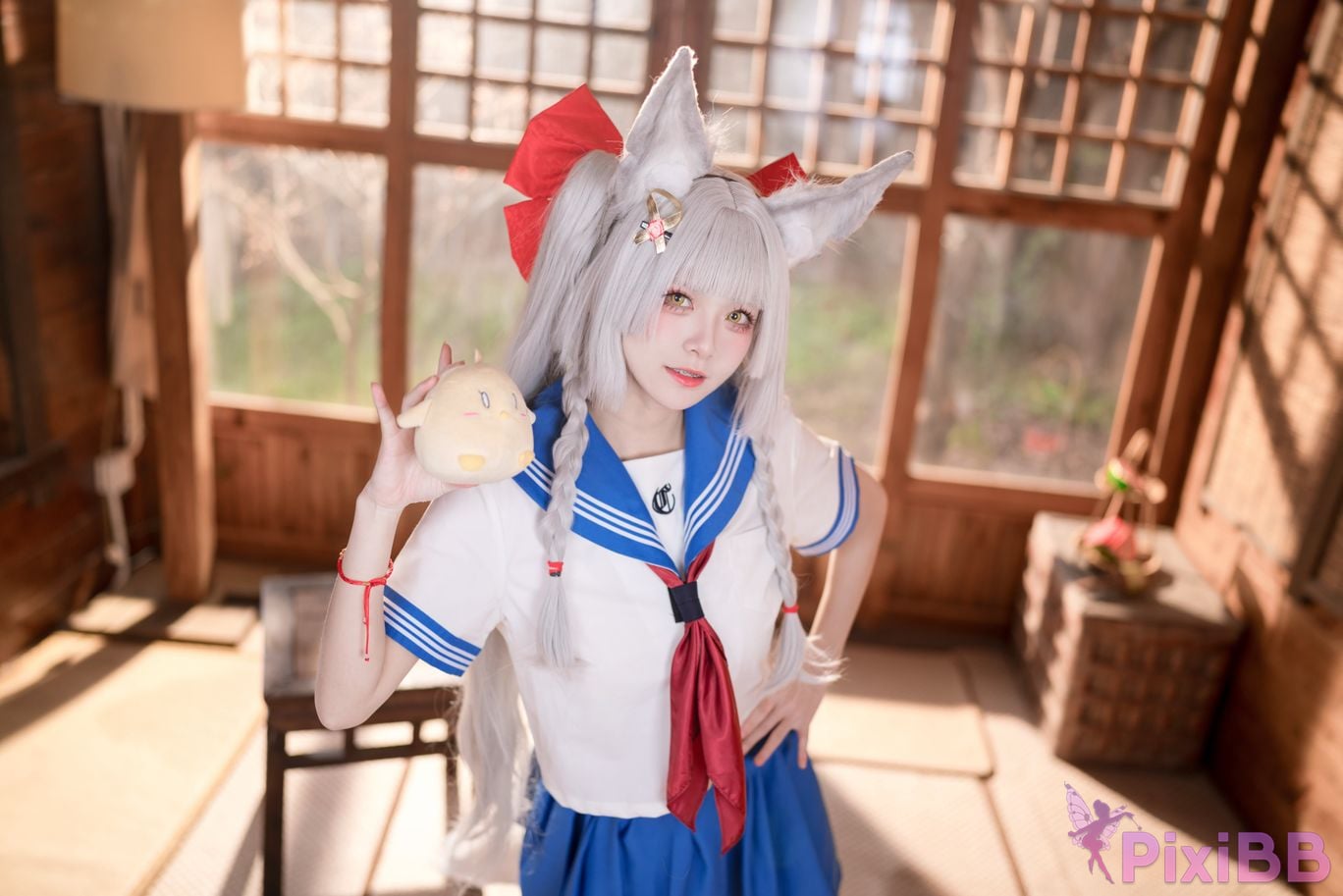 Cosplay Jiuqi Meow Chaonai JK PixiBB.COM 002