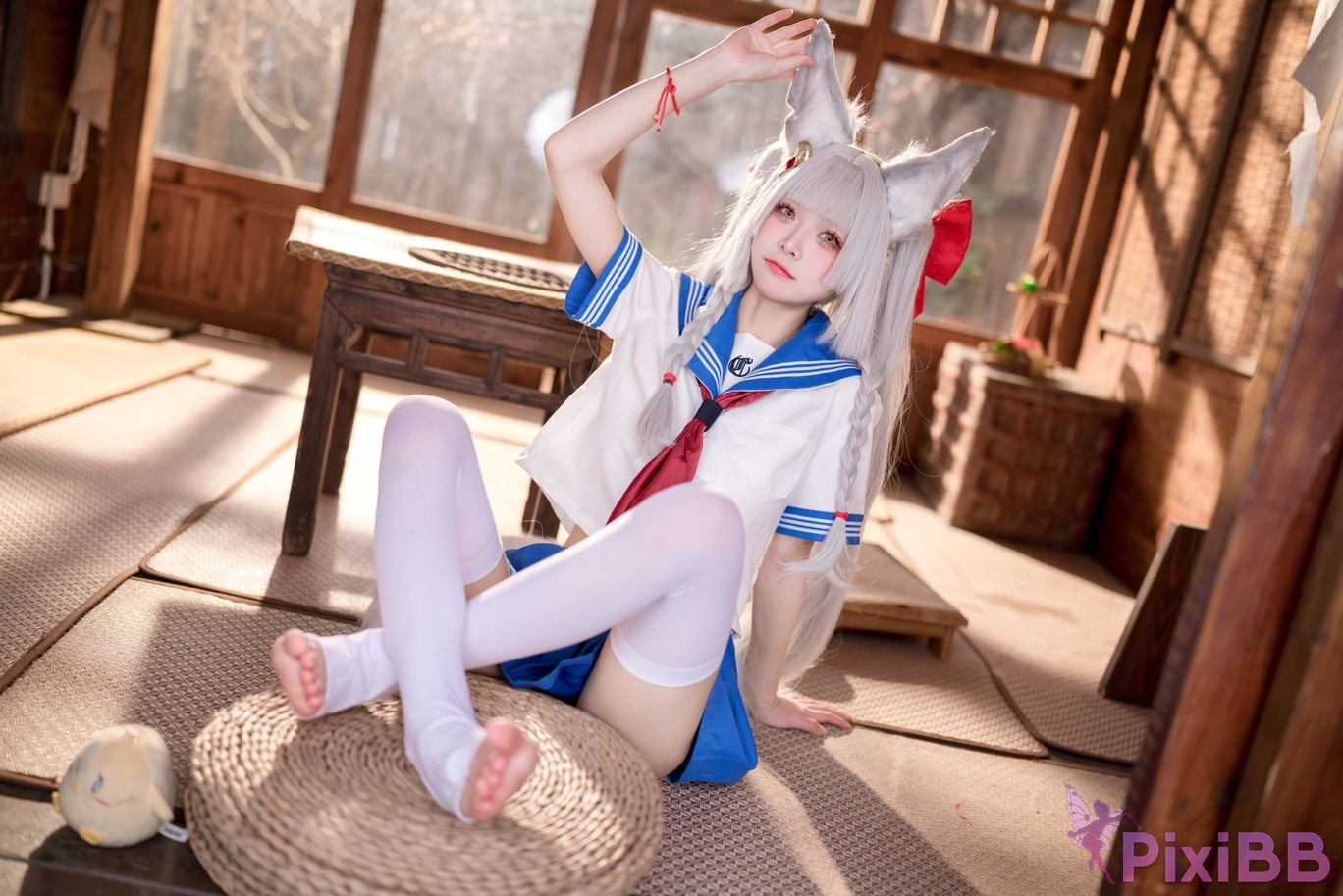 Cosplay Jiuqi Meow Chaonai JK PixiBB.COM 009