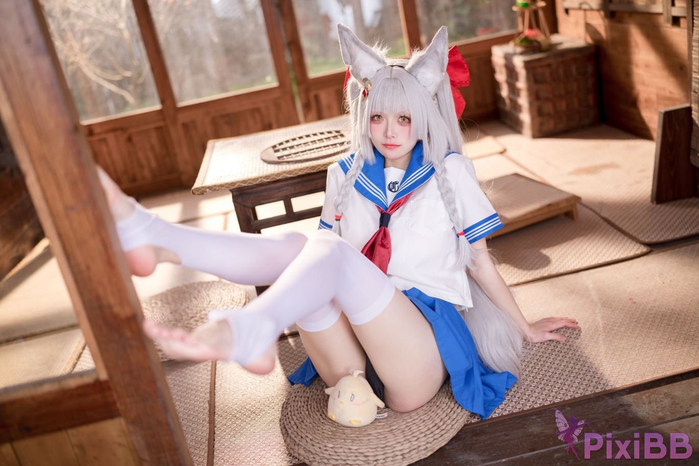 Cosplay Jiuqi Meow Chaonai JK PixiBB.COM 011