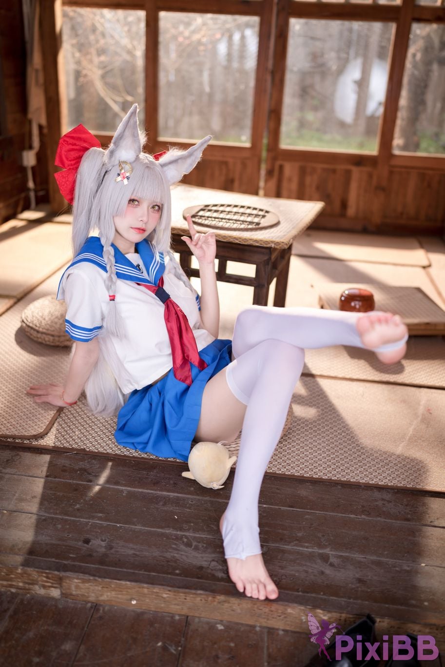 Cosplay Jiuqi Meow Chaonai JK PixiBB.COM 012