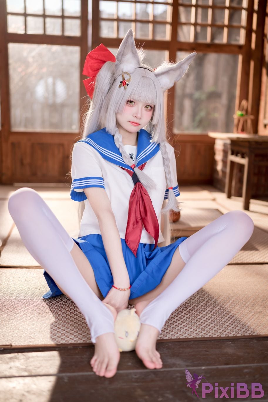 Cosplay Jiuqi Meow Chaonai JK PixiBB.COM 015