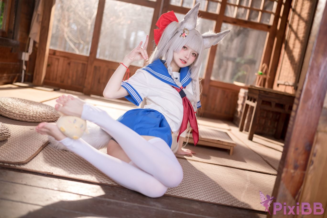 Cosplay Jiuqi Meow Chaonai JK PixiBB.COM 021