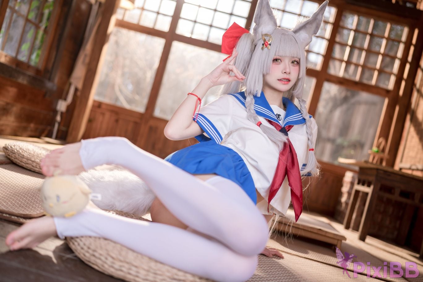 Cosplay Jiuqi Meow Chaonai JK PixiBB.COM 024