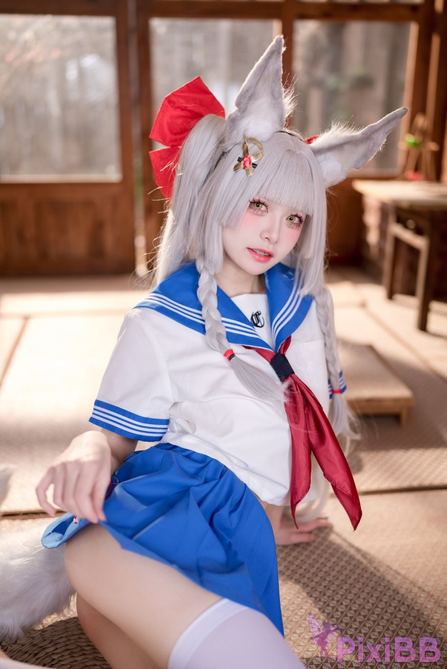 Cosplay Jiuqi Meow Chaonai JK PixiBB.COM 025