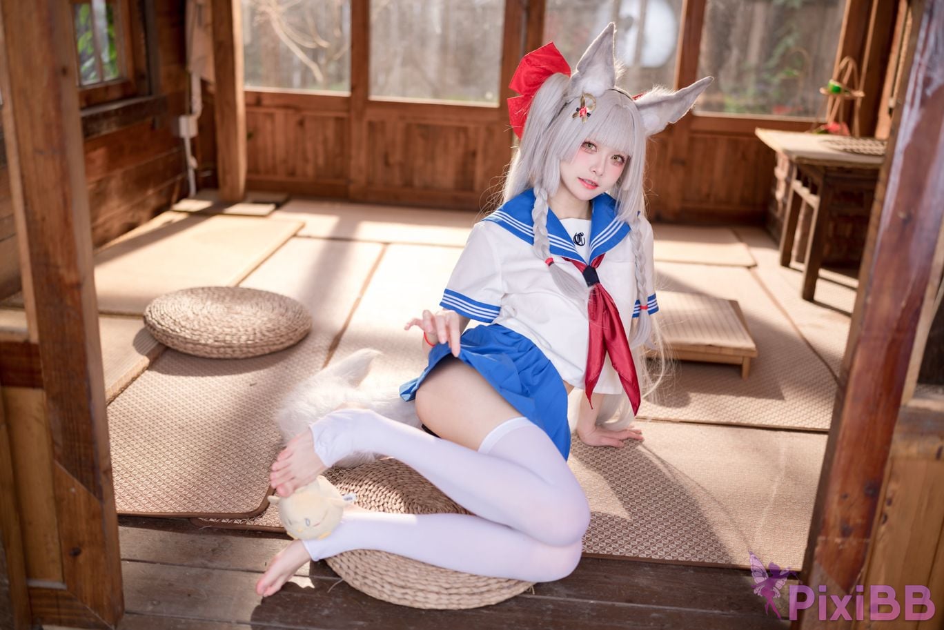 Cosplay Jiuqi Meow Chaonai JK PixiBB.COM 027