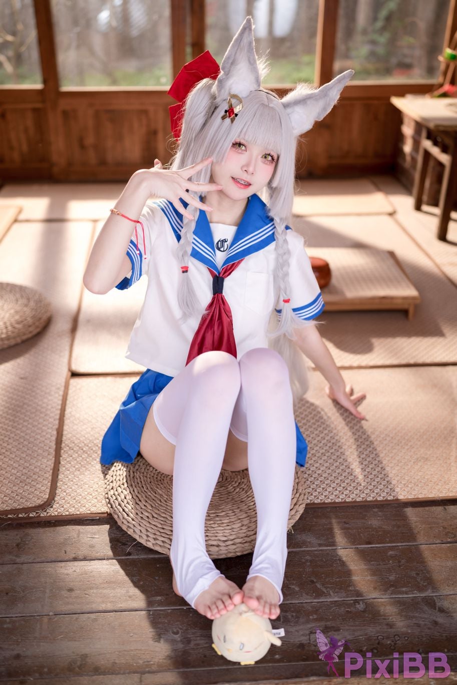 Cosplay Jiuqi Meow Chaonai JK PixiBB.COM 028