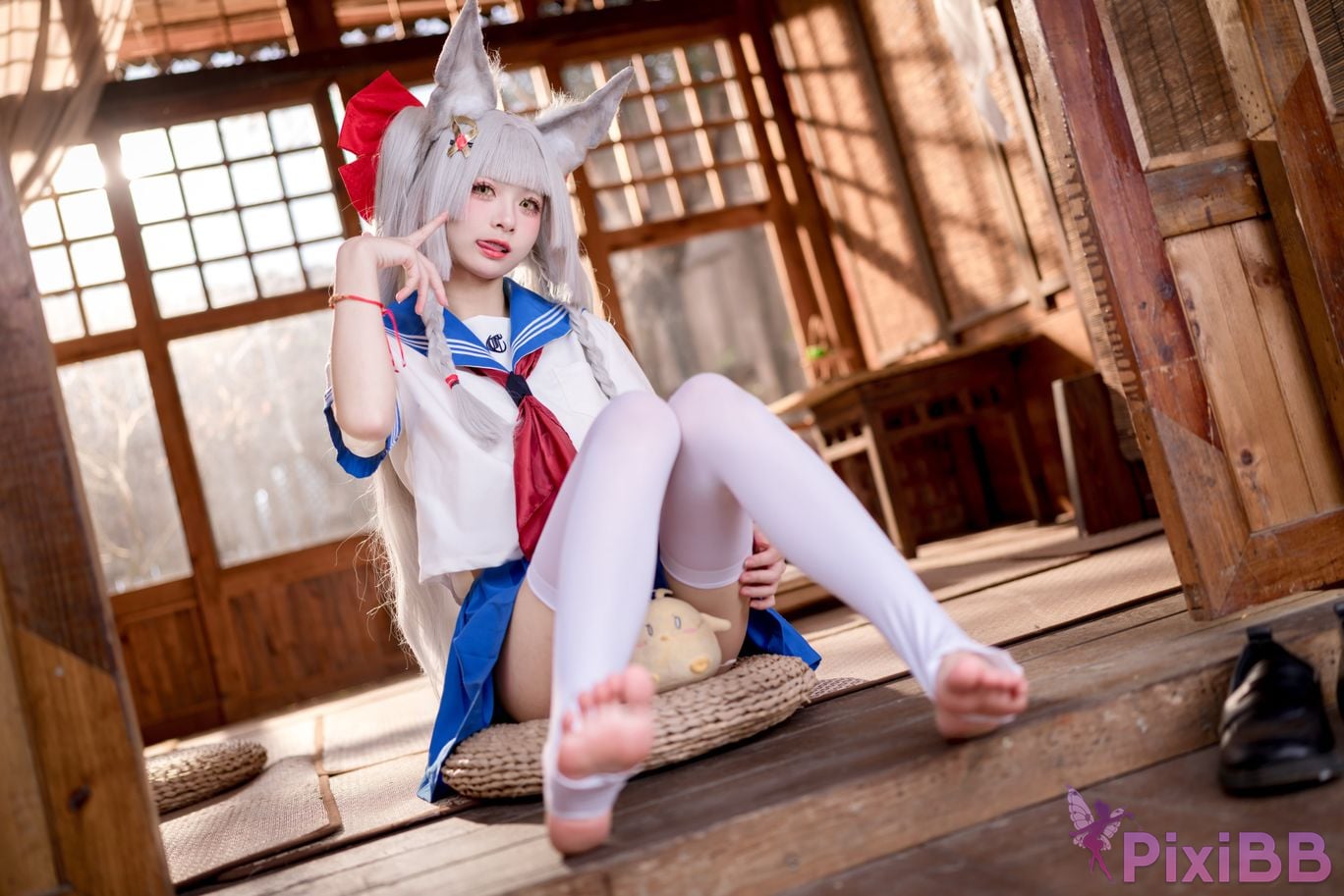 Cosplay Jiuqi Meow Chaonai JK PixiBB.COM 029