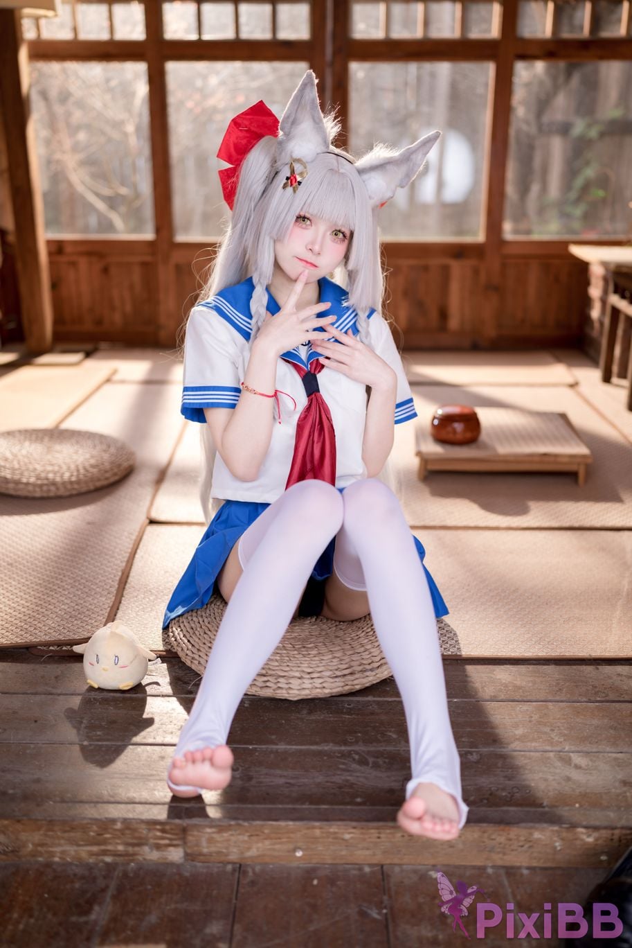 Cosplay Jiuqi Meow Chaonai JK PixiBB.COM 030