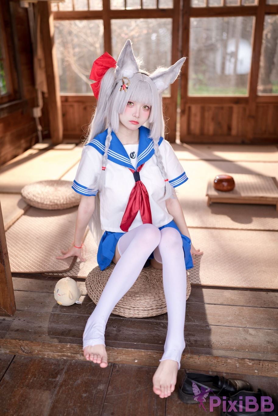 Cosplay Jiuqi Meow Chaonai JK PixiBB.COM 031