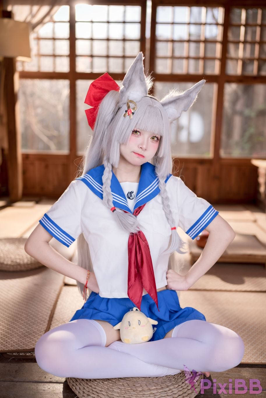 Cosplay Jiuqi Meow Chaonai JK PixiBB.COM 032