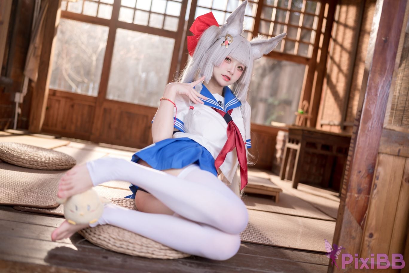 Cosplay Jiuqi Meow Chaonai JK PixiBB.COM 034