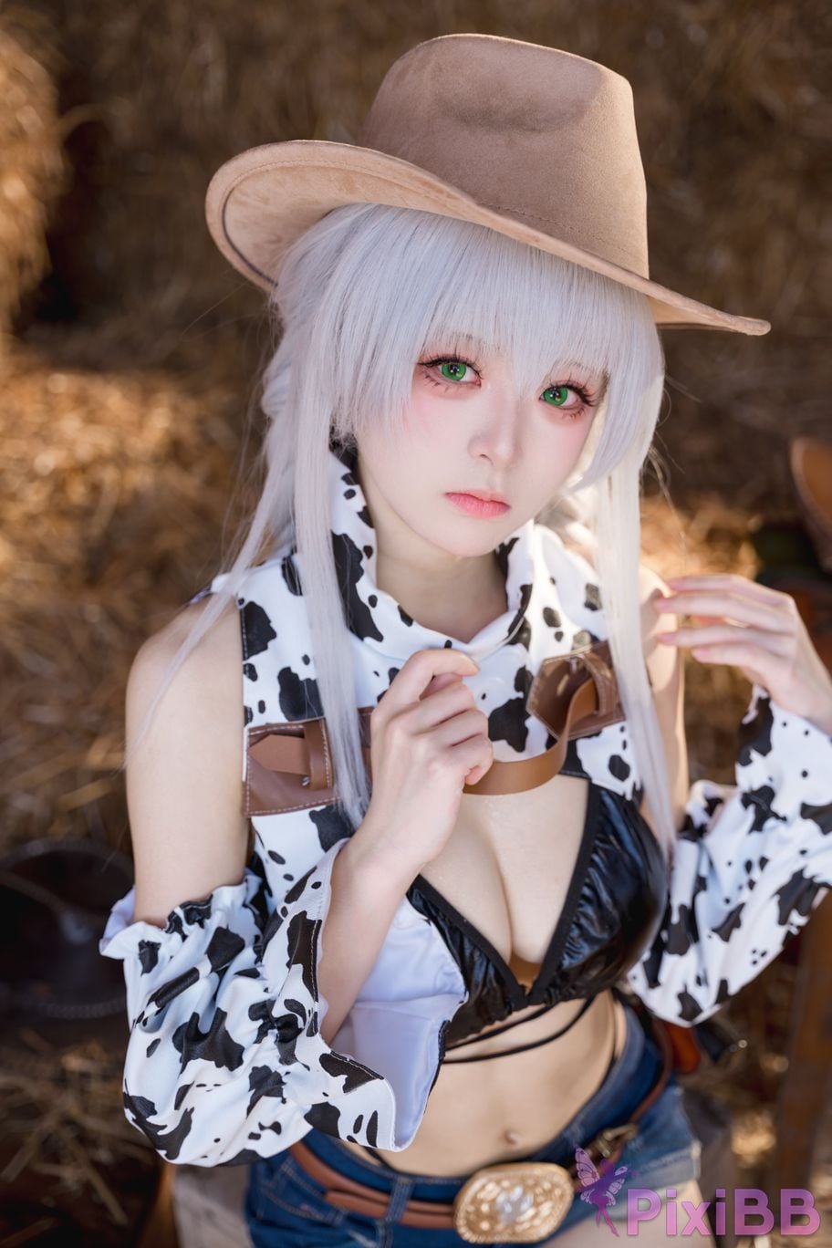 Cosplay Jiuqi Meow Azur Blue Route Fargo Pure White Hot Tide PixiBB.COM 001