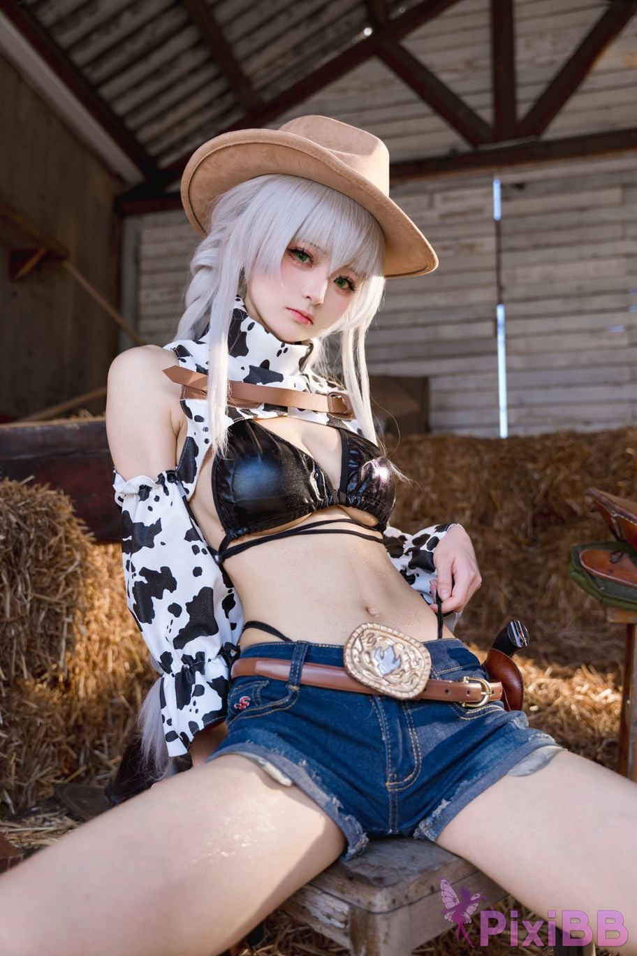 Cosplay Jiuqi Meow Azur Blue Route Fargo Pure White Hot Tide PixiBB.COM 007