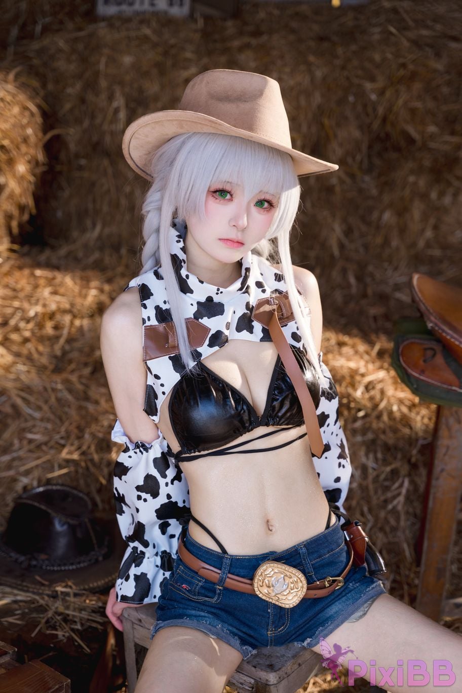 Cosplay Jiuqi Meow Azur Blue Route Fargo Pure White Hot Tide PixiBB.COM 015