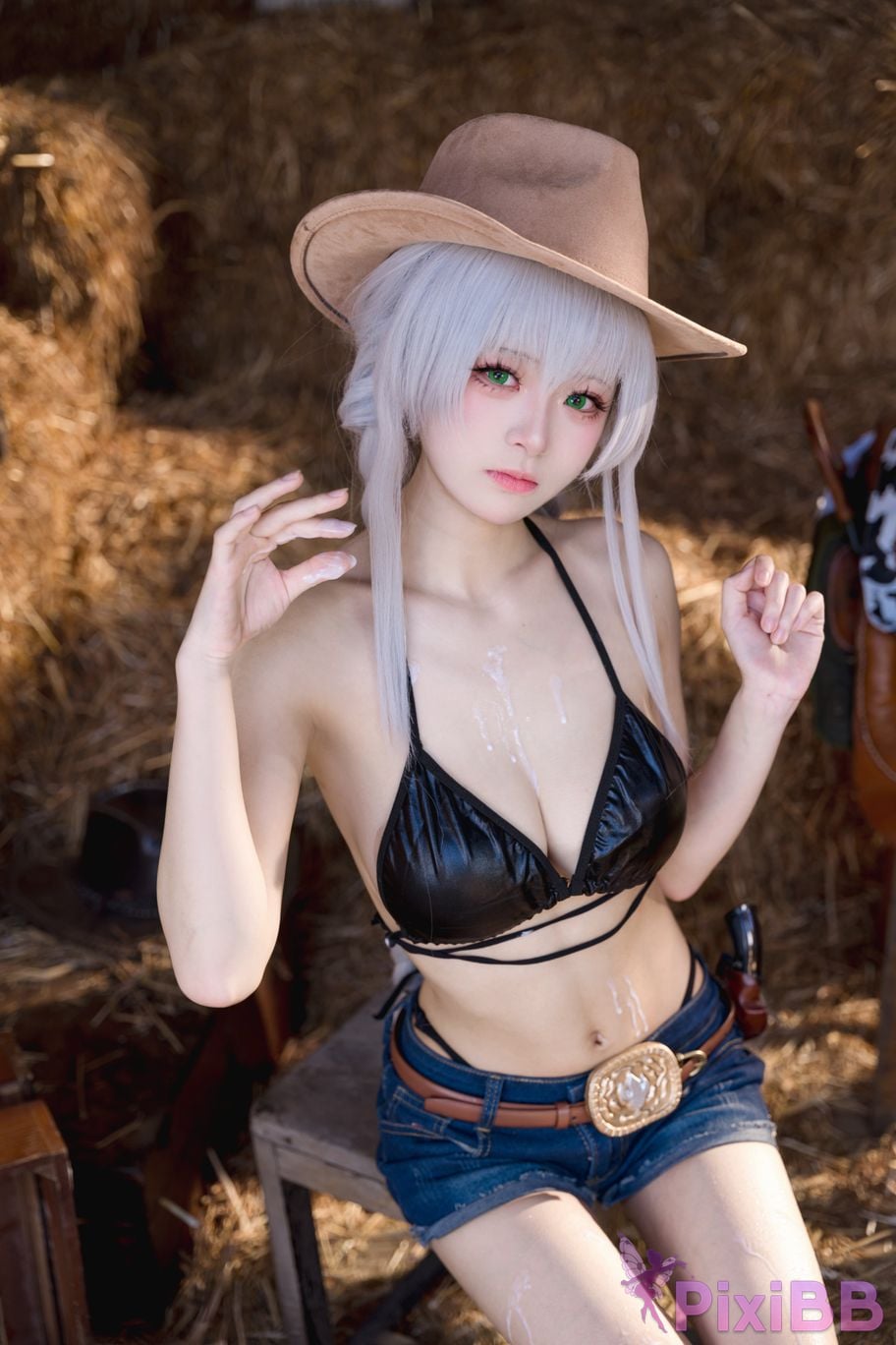 Cosplay Jiuqi Meow Azur Blue Route Fargo Pure White Hot Tide PixiBB.COM 023