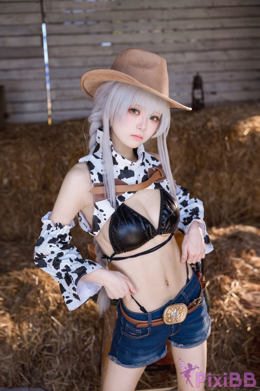 Cosplay Jiuqi Meow Azur Blue Route Fargo Pure White Hot Tide PixiBB.COM 033