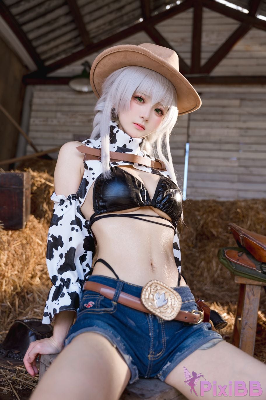 Cosplay Jiuqi Meow Azur Blue Route Fargo Pure White Hot Tide PixiBB.COM 044