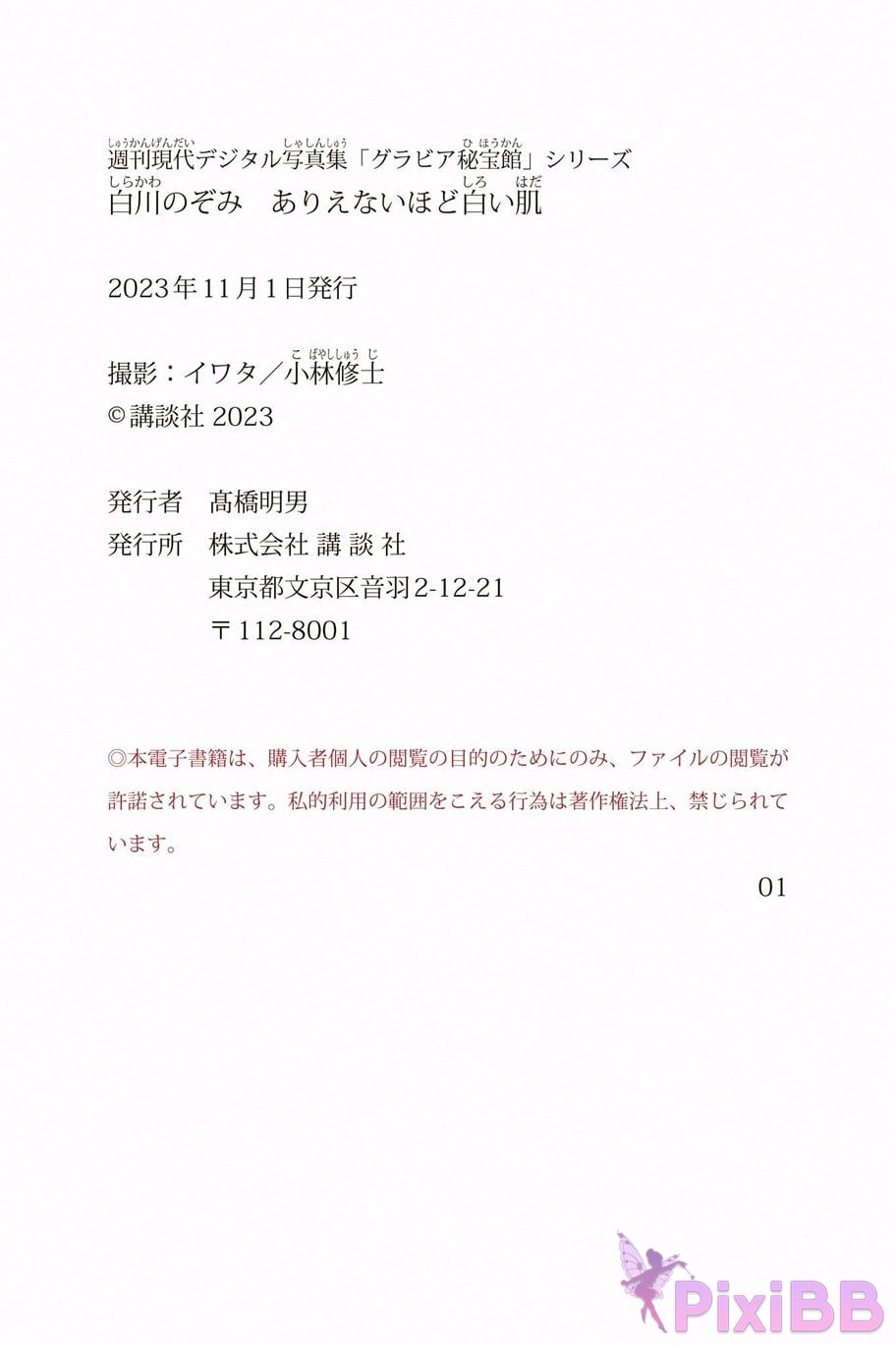 Japanese Idol Nozomi Shirakawa Impossibly white skin Weekly Gendai Digital Photo Collection Gravure Treasure Museum Series PixiBB.COM 004