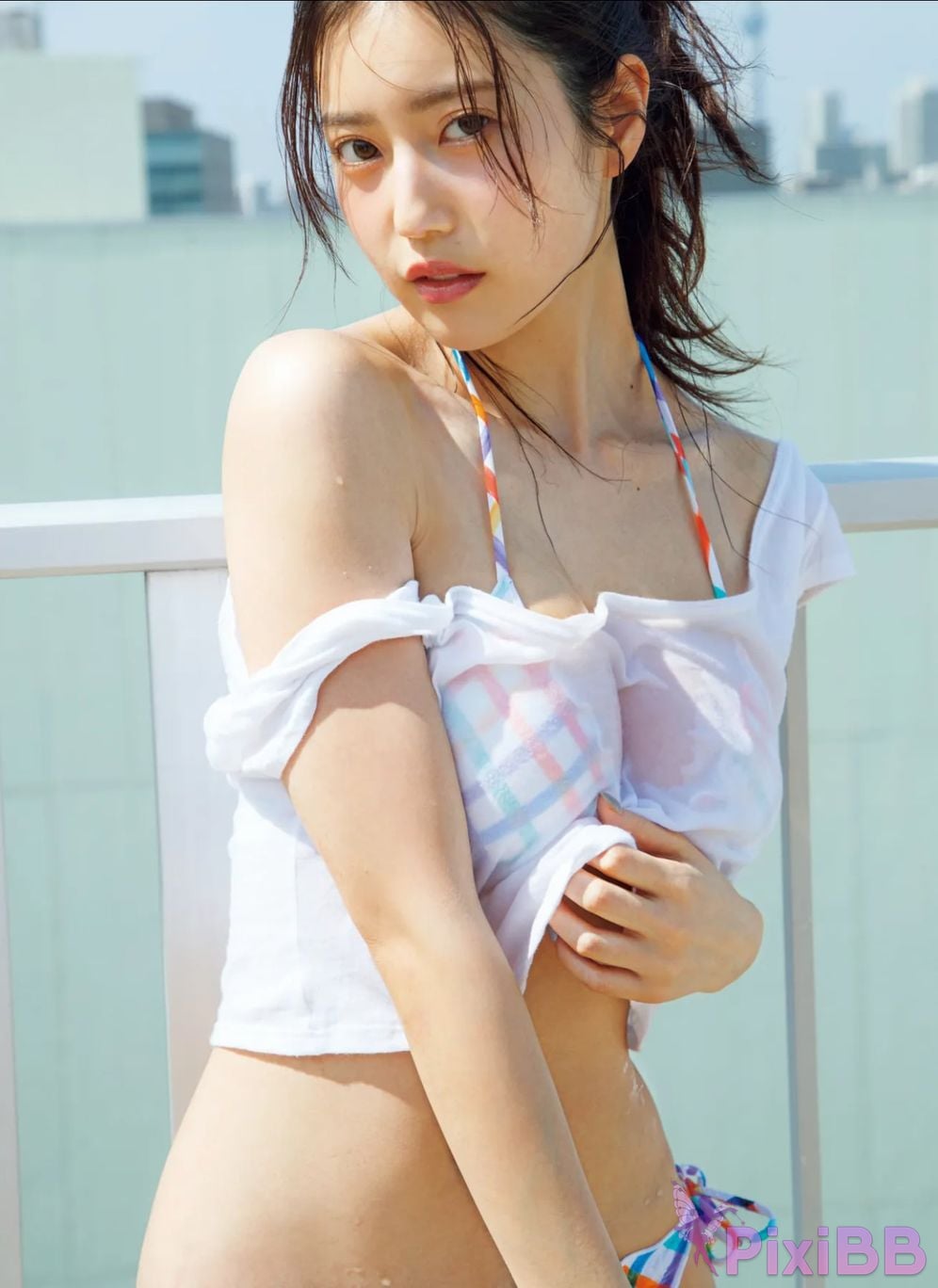 Japanese Idol Natsuki Abe FRIDAY GOLD Unparalleled different dimension body PixiBB.COM 006