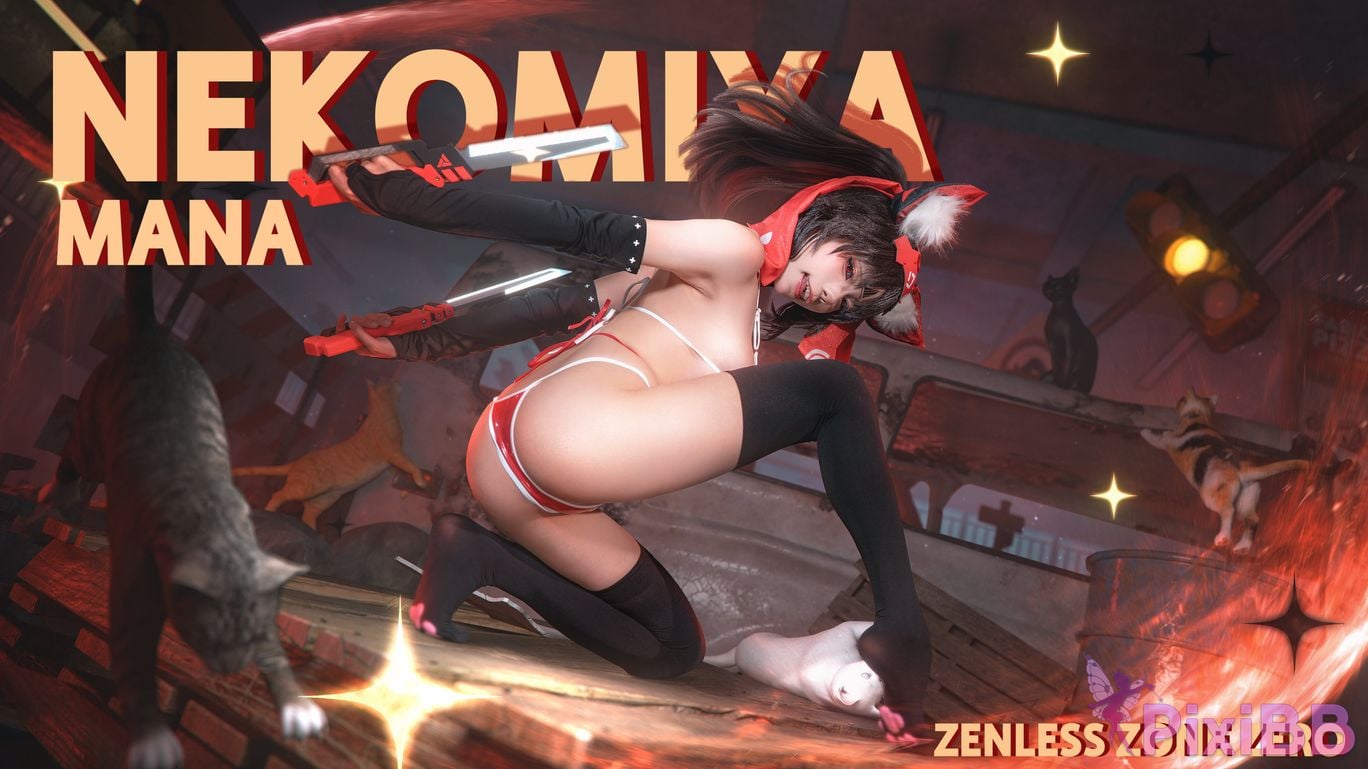 Yaokoututu 咬人小小兔 Nekomata (Zenless Zone Zero) PixiBB.COM 33