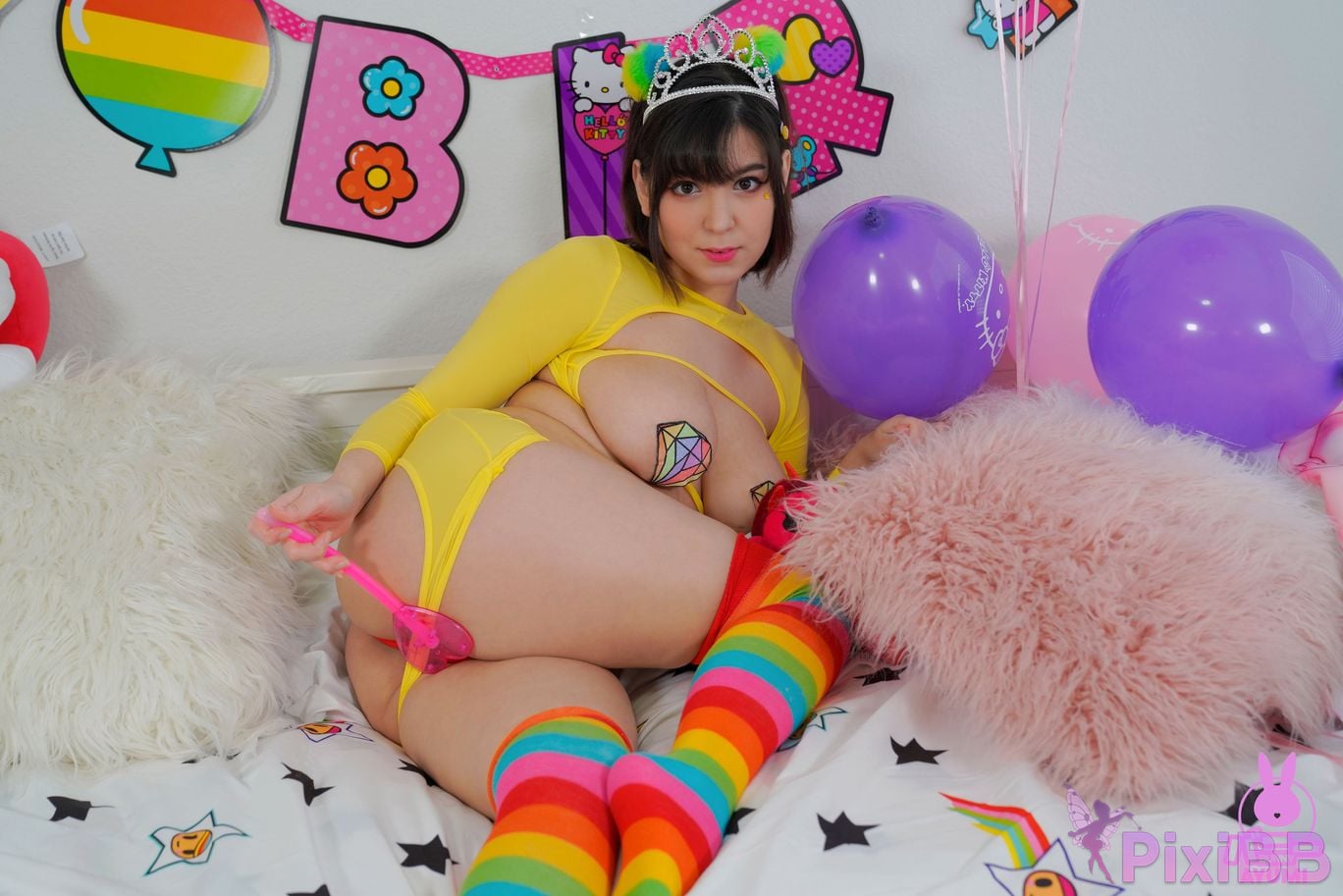 Bunny Ayumi Birthday Pasties PixiBB.COM 1