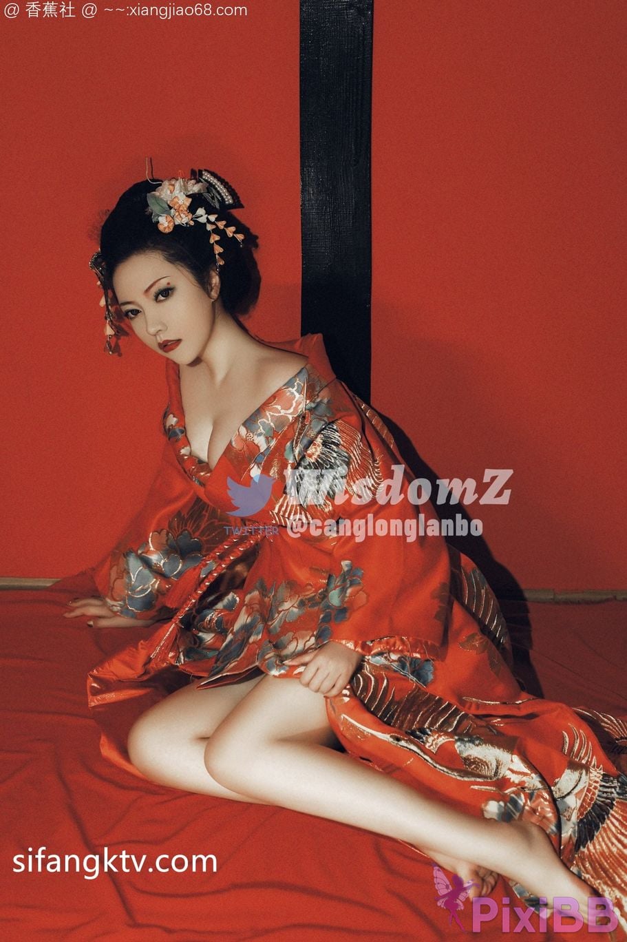 Wine Moon Big breasted goddess WisdomZ private photo selection PixiBB.COM 431