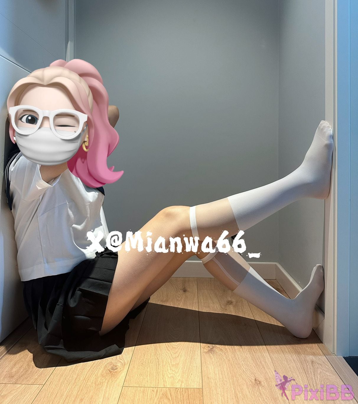 girlfriend cotton socks X Popular Gods Beloved Wife Yoga pants and white PixiBB.COM 031