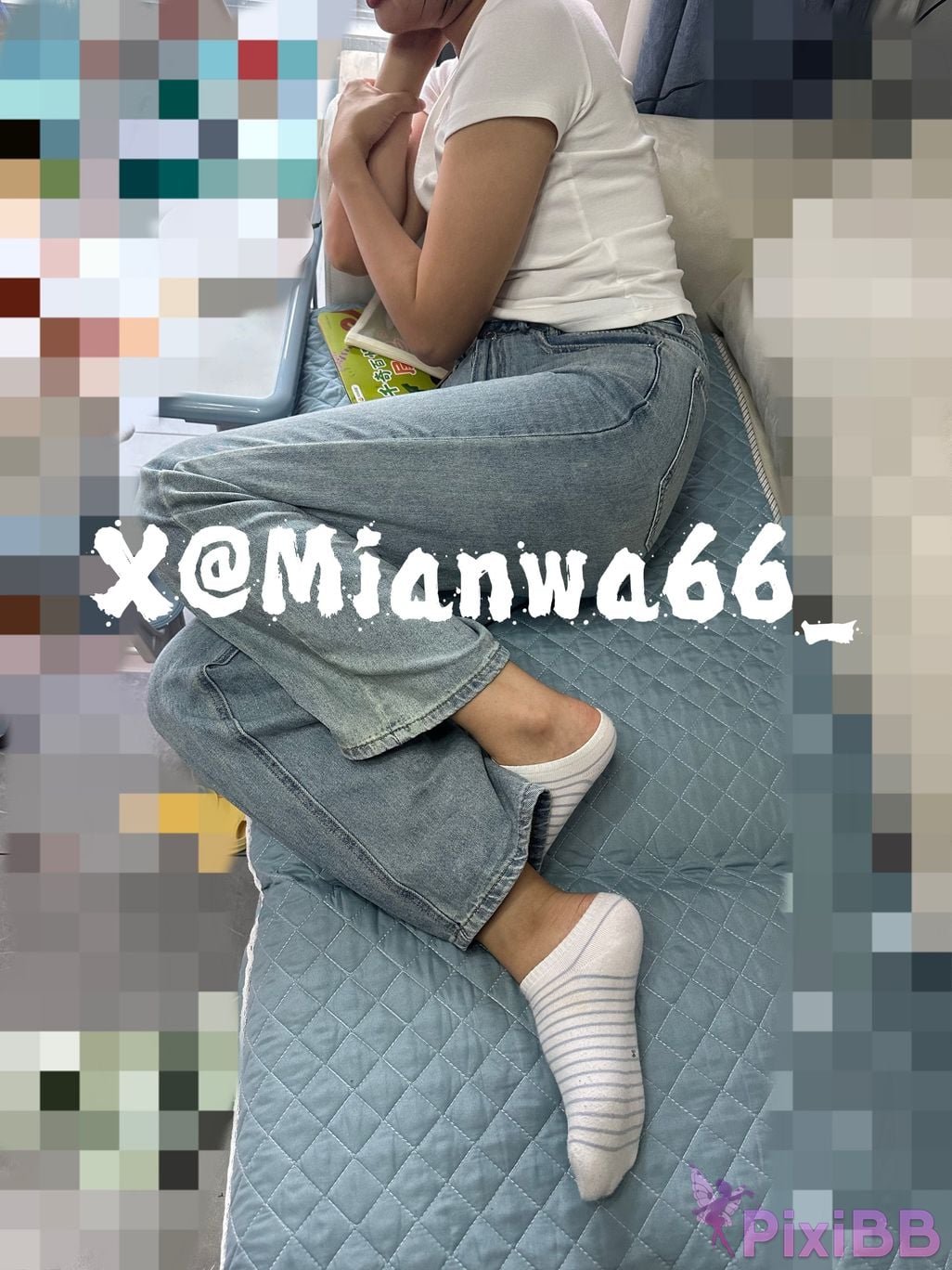 girlfriend cotton socks X Popular Gods Beloved Wife Yoga pants and white PixiBB.COM 034