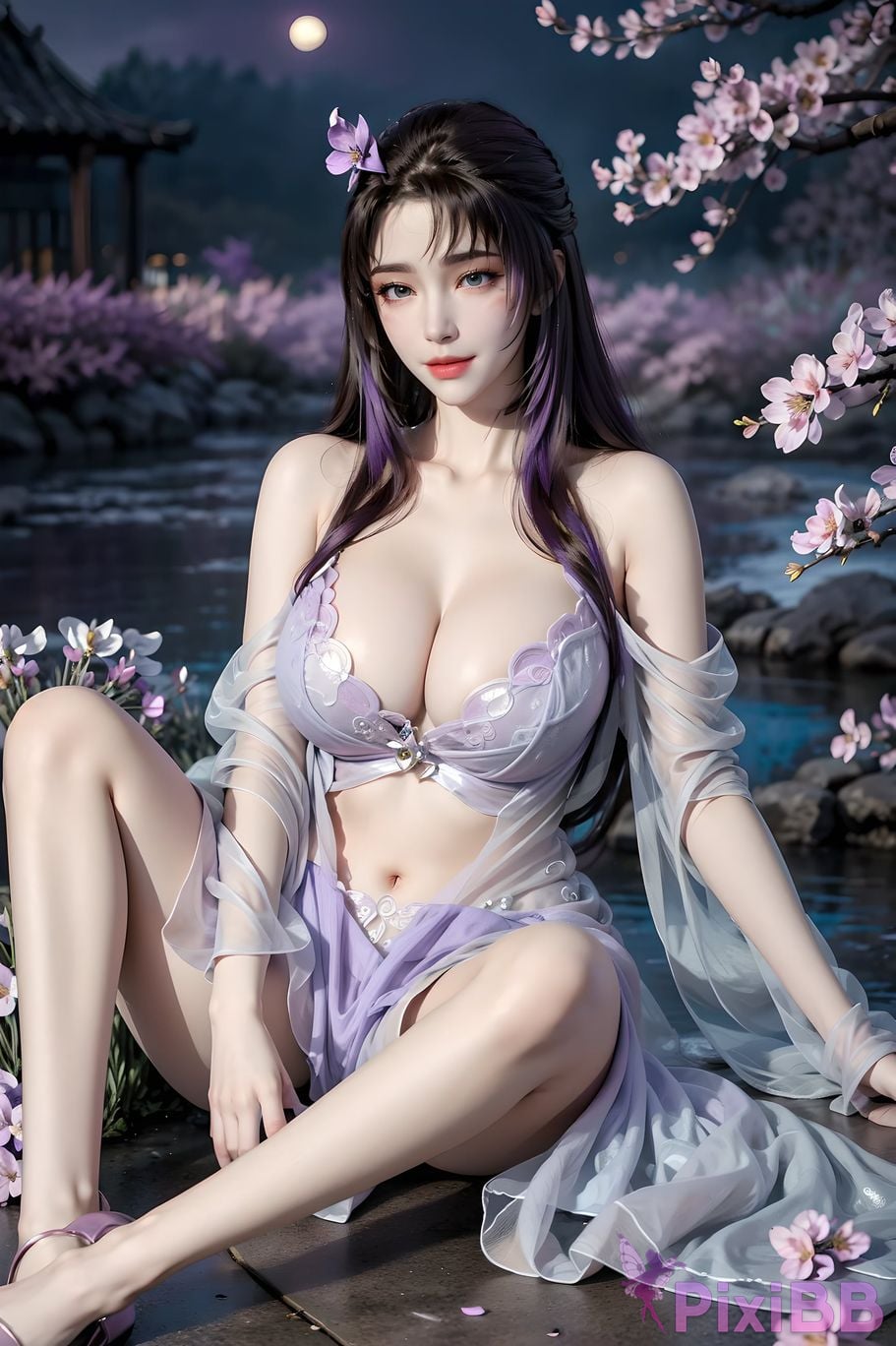 ai generated drawing celestial fox fairy 10 in sexy sheer 10 PixiBB.COM