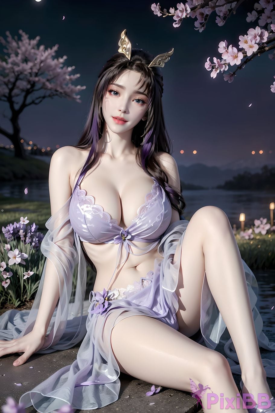 ai generated drawing celestial fox fairy 10 in sexy sheer 17 PixiBB.COM