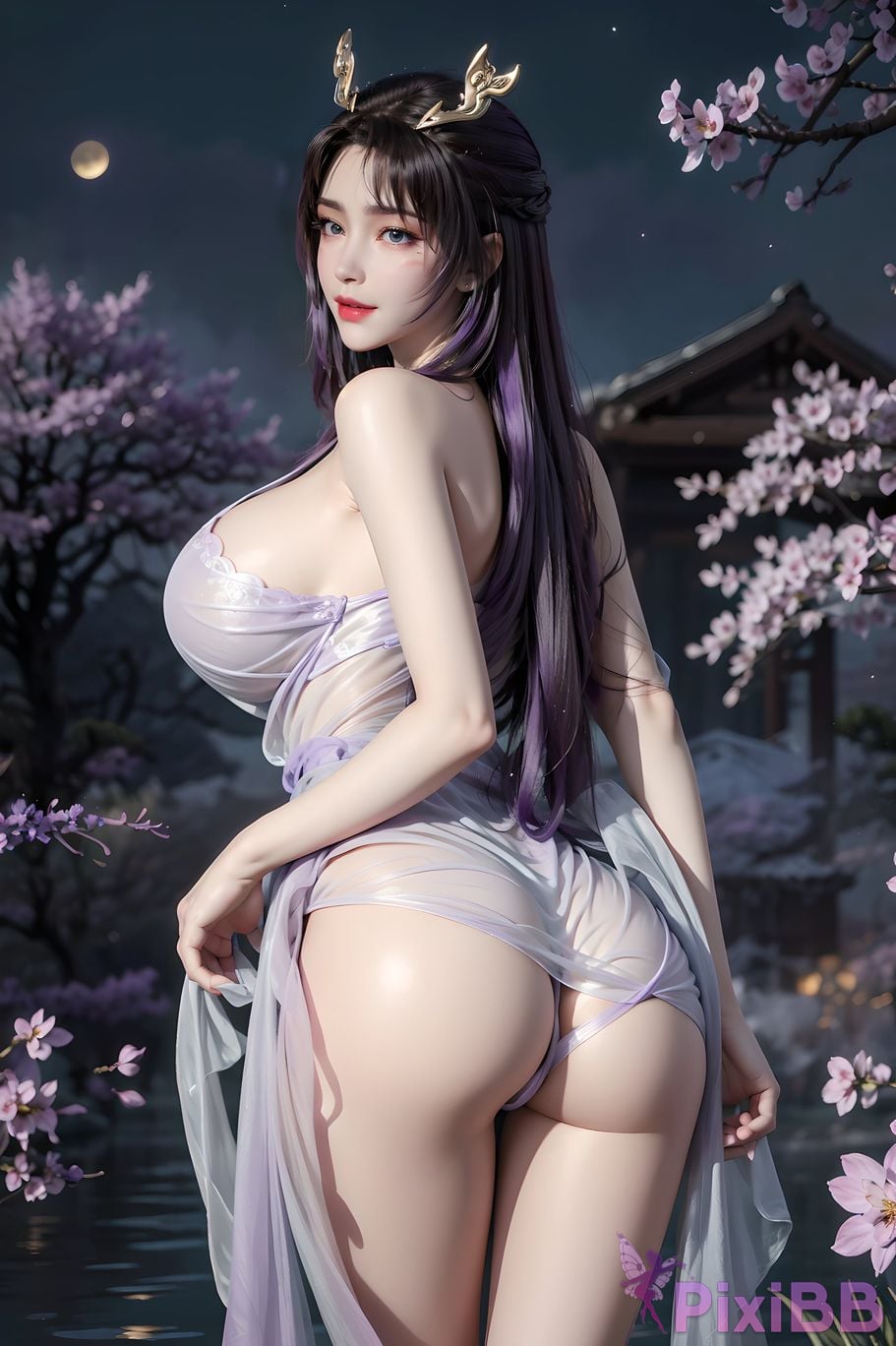 ai generated drawing celestial fox fairy 10 in sexy sheer 26 PixiBB.COM