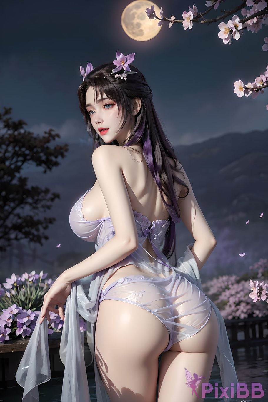 ai generated drawing celestial fox fairy 10 in sexy sheer 30 PixiBB.COM