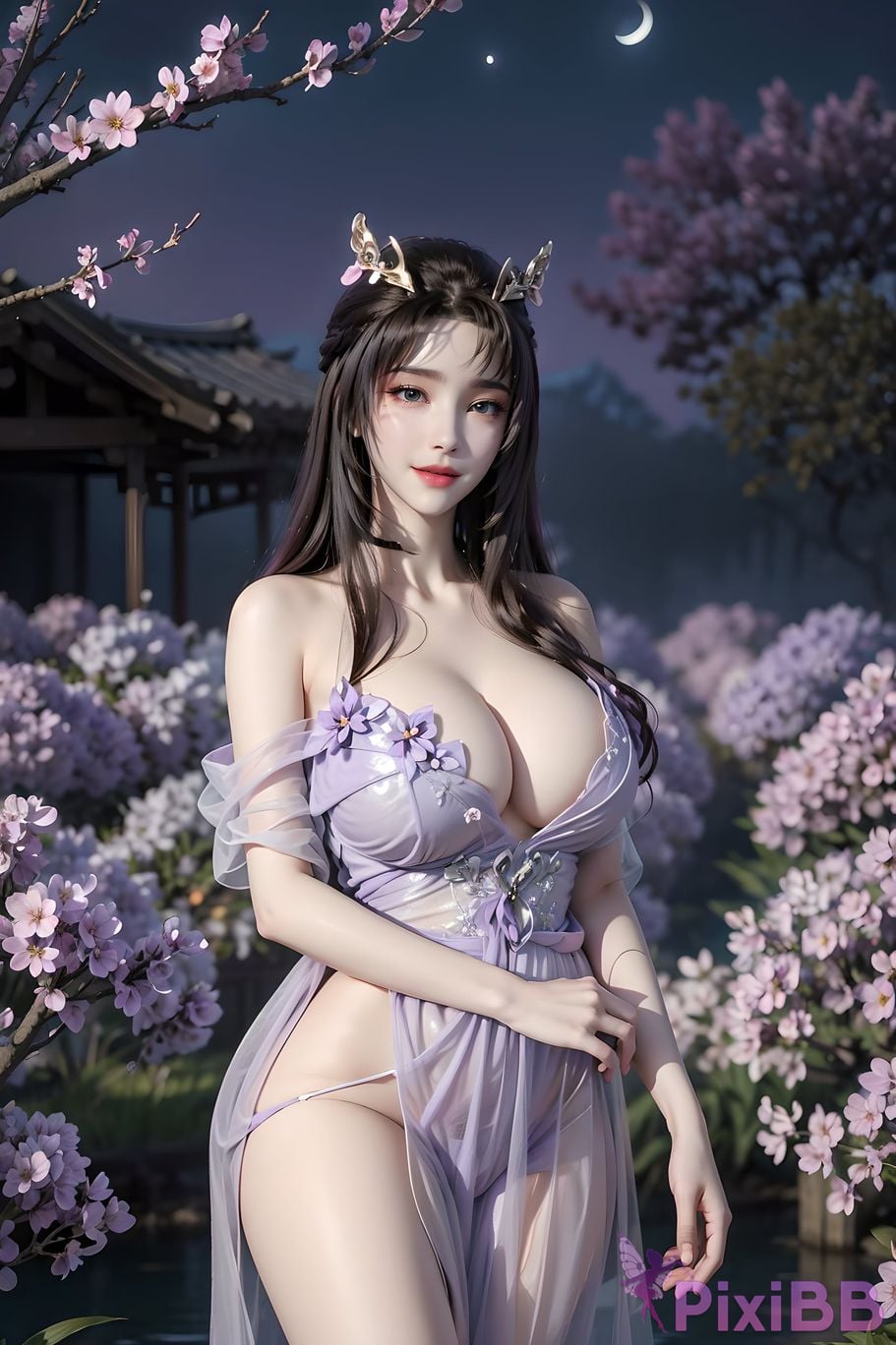 ai generated drawing celestial fox fairy 10 in sexy sheer 35 PixiBB.COM