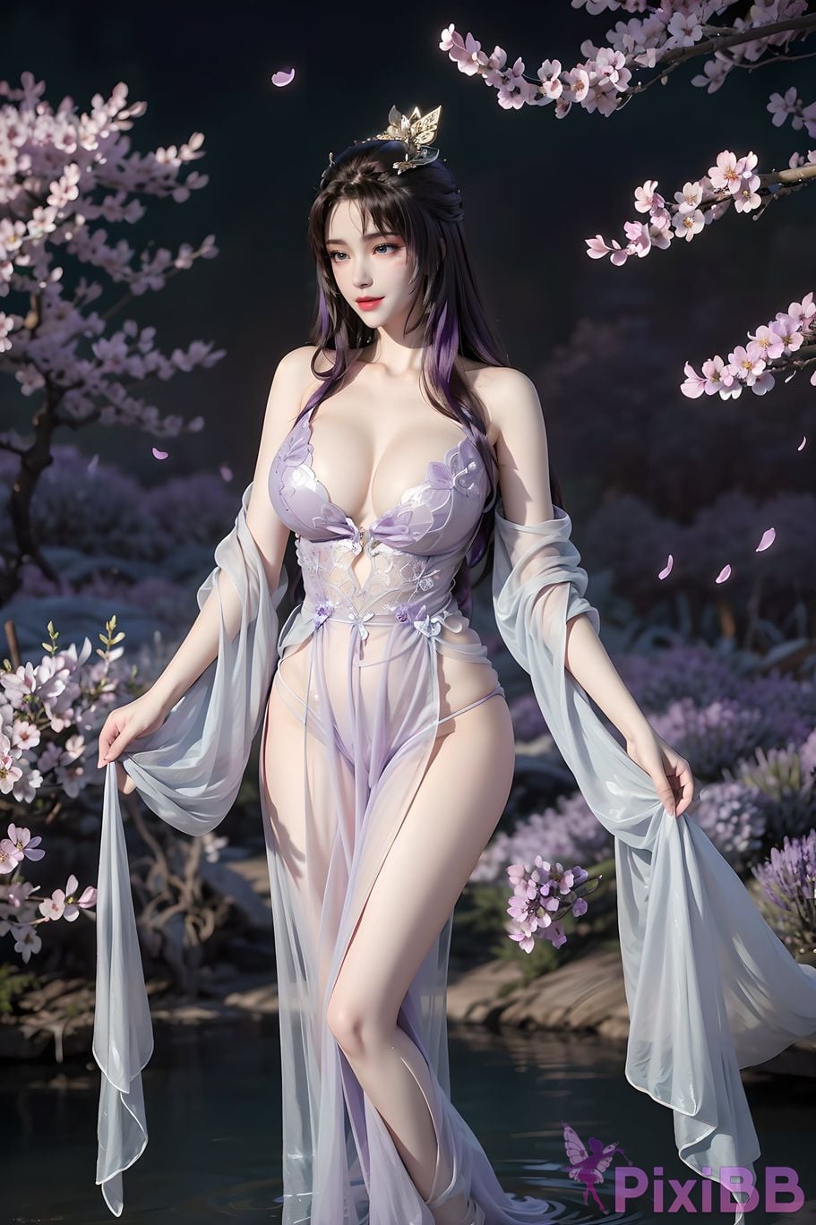 ai generated drawing celestial fox fairy 10 in sexy sheer 40 PixiBB.COM