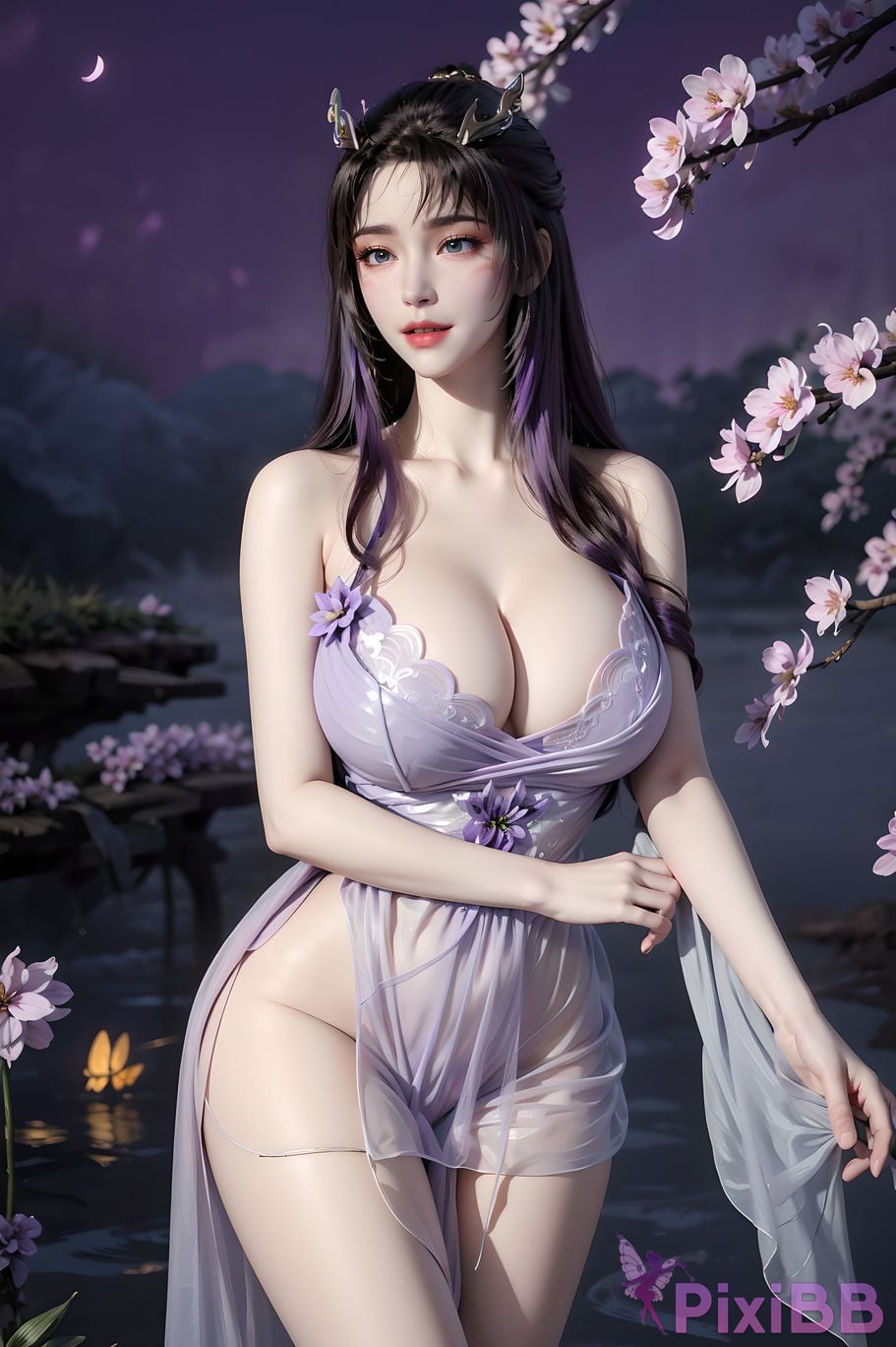 ai generated drawing celestial fox fairy 10 in sexy sheer 43 PixiBB.COM