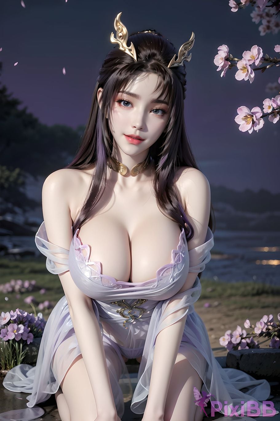 ai generated drawing celestial fox fairy 10 in sexy sheer 49 PixiBB.COM