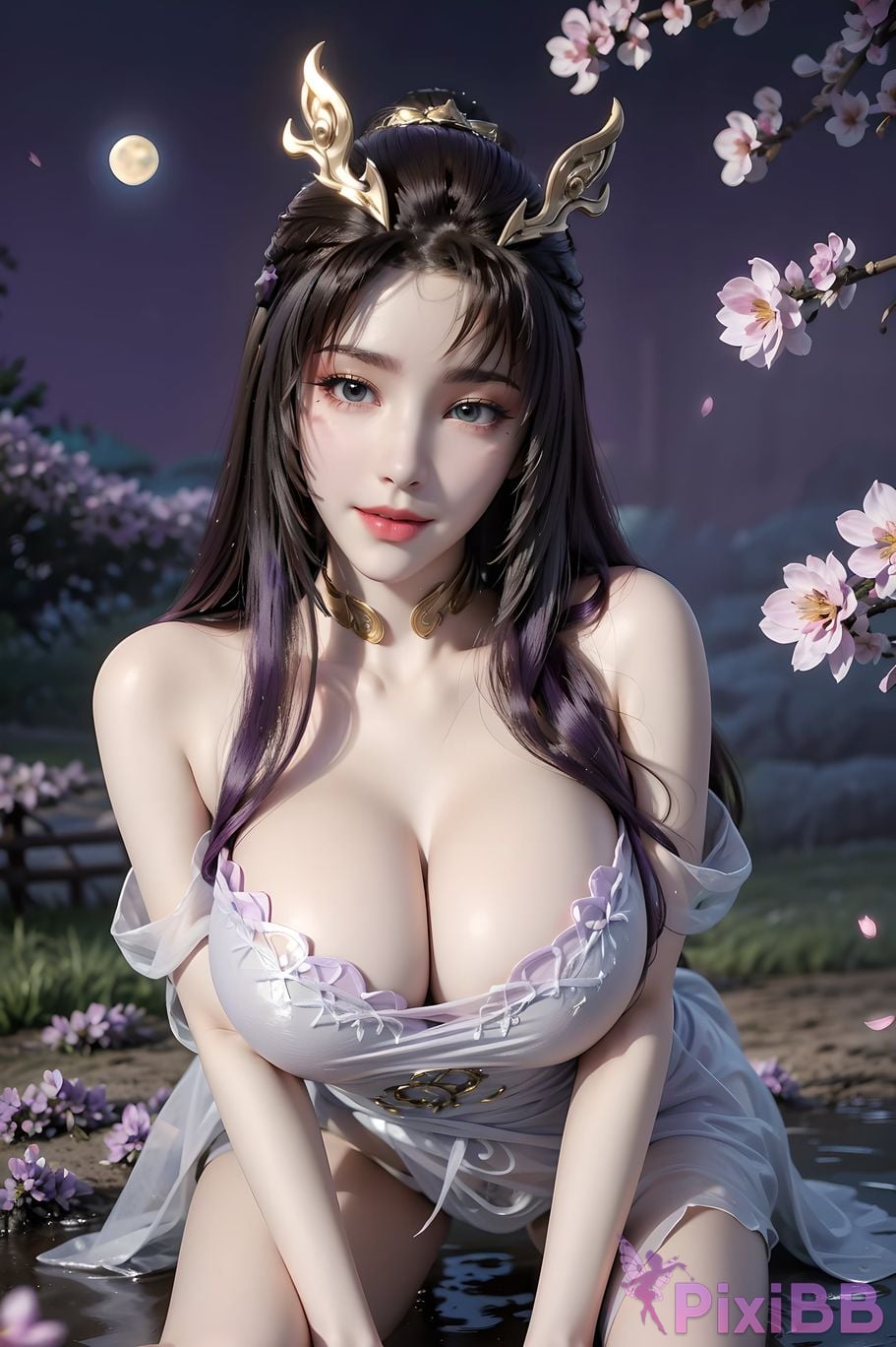 ai generated drawing celestial fox fairy 10 in sexy sheer 54 PixiBB.COM