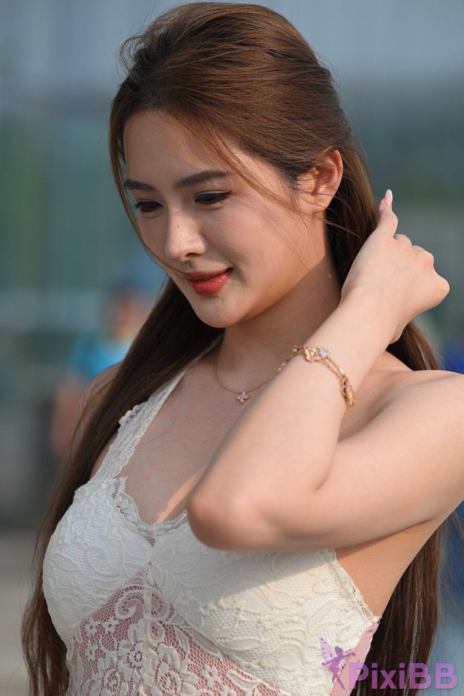 Featured Street Photography Works No.5418 Youthful and beautiful pink white skirt PixiBB.COM 134