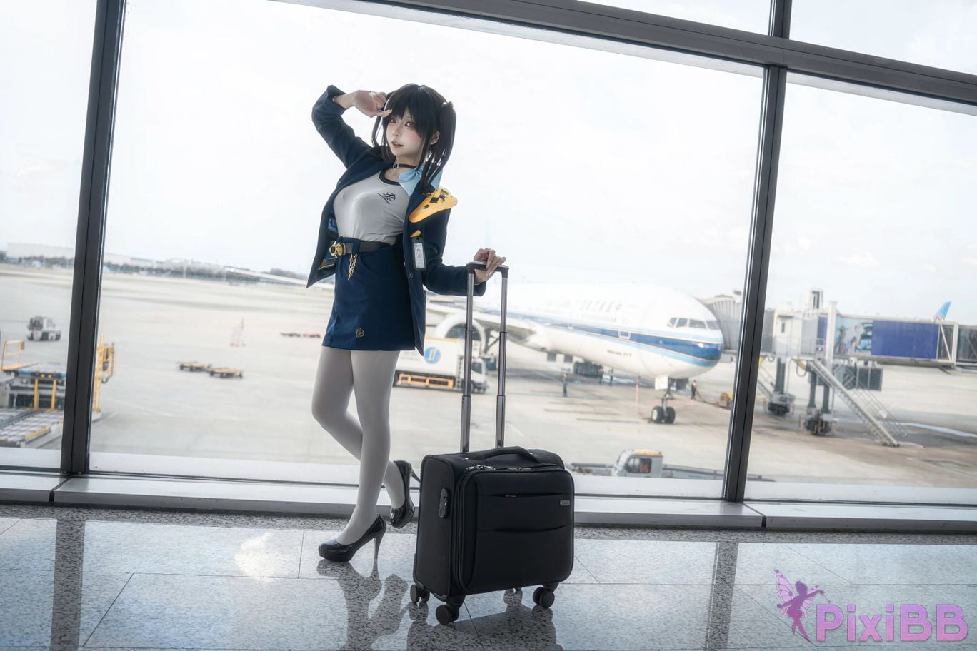 Cosplayer Zhiyue Etsu ko Nikke goddess of victory sola PixiBB.COM 029