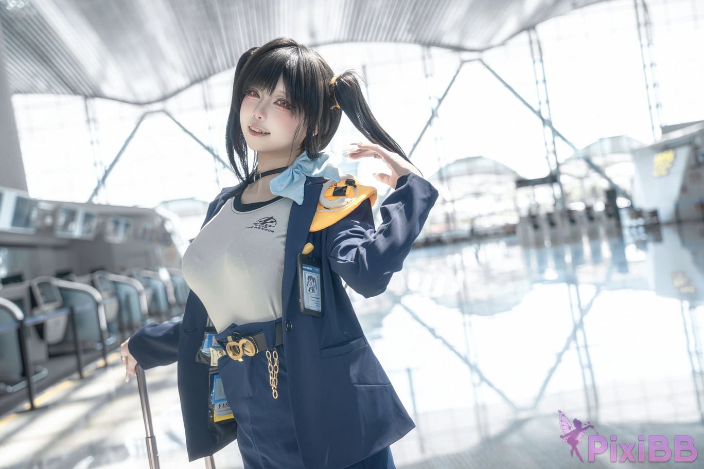 Cosplayer Zhiyue Etsu ko Nikke goddess of victory sola PixiBB.COM 045