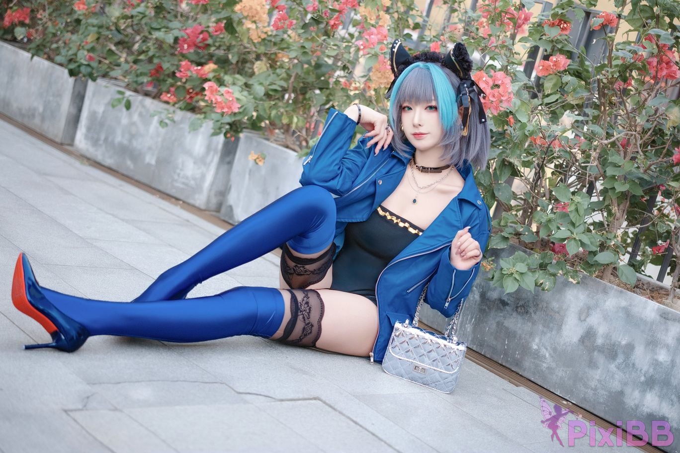 Cosplayer Fengjiang v azur lane Cheshire Regular clothes PixiBB.COM 002